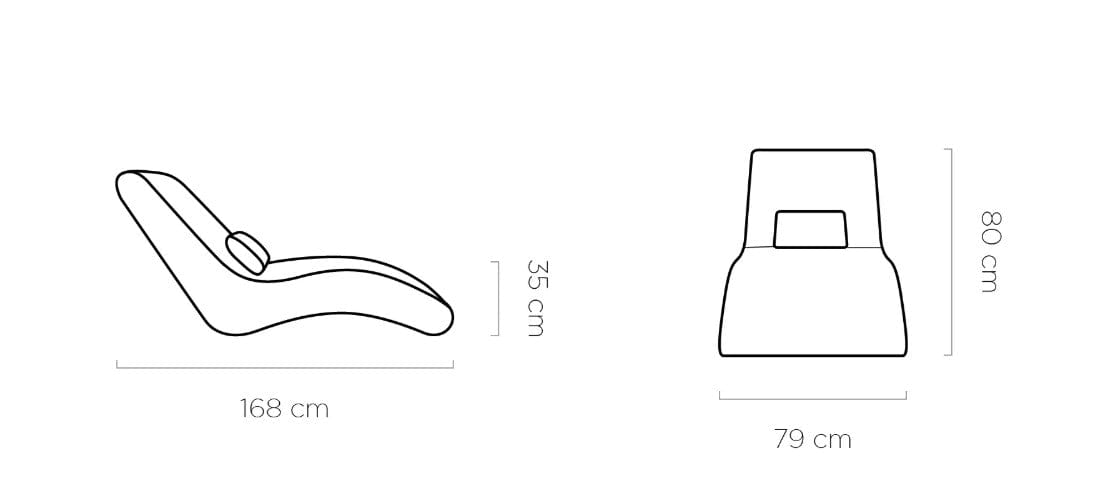 Wersal Fotoliu sezlong relaxare, tapitat, Satis 80, l79xA168xH80 cm