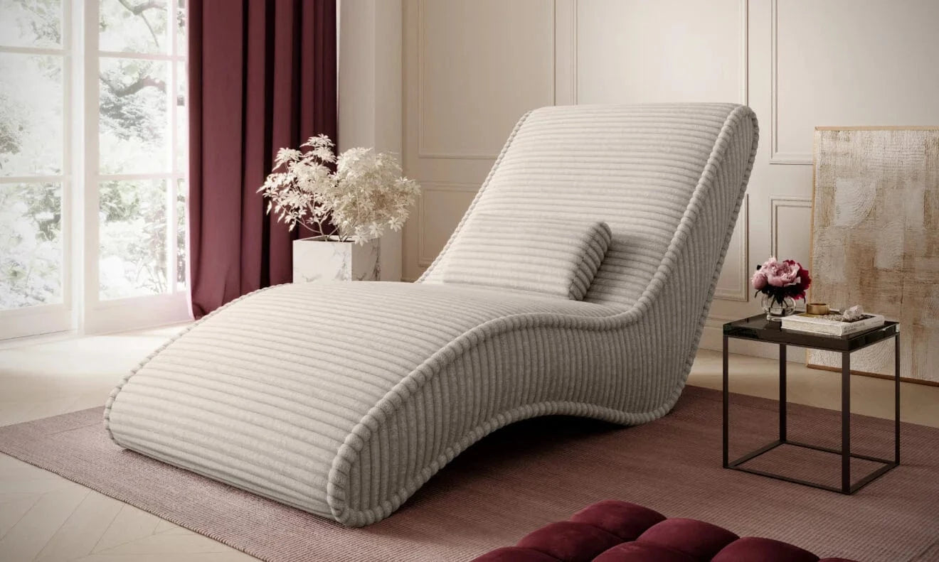 Wersal Fotoliu sezlong relaxare, tapitat, Satis 80, l79xA168xH80 cm