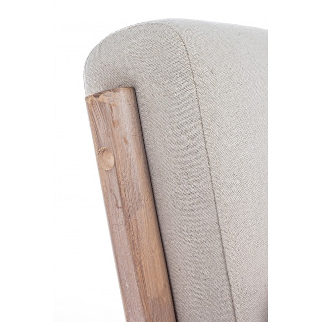 Fotoliu fix tapitat cu stofa, cu picioare din lemn Ancilla Natural, l66xA85xH74 cm (3)