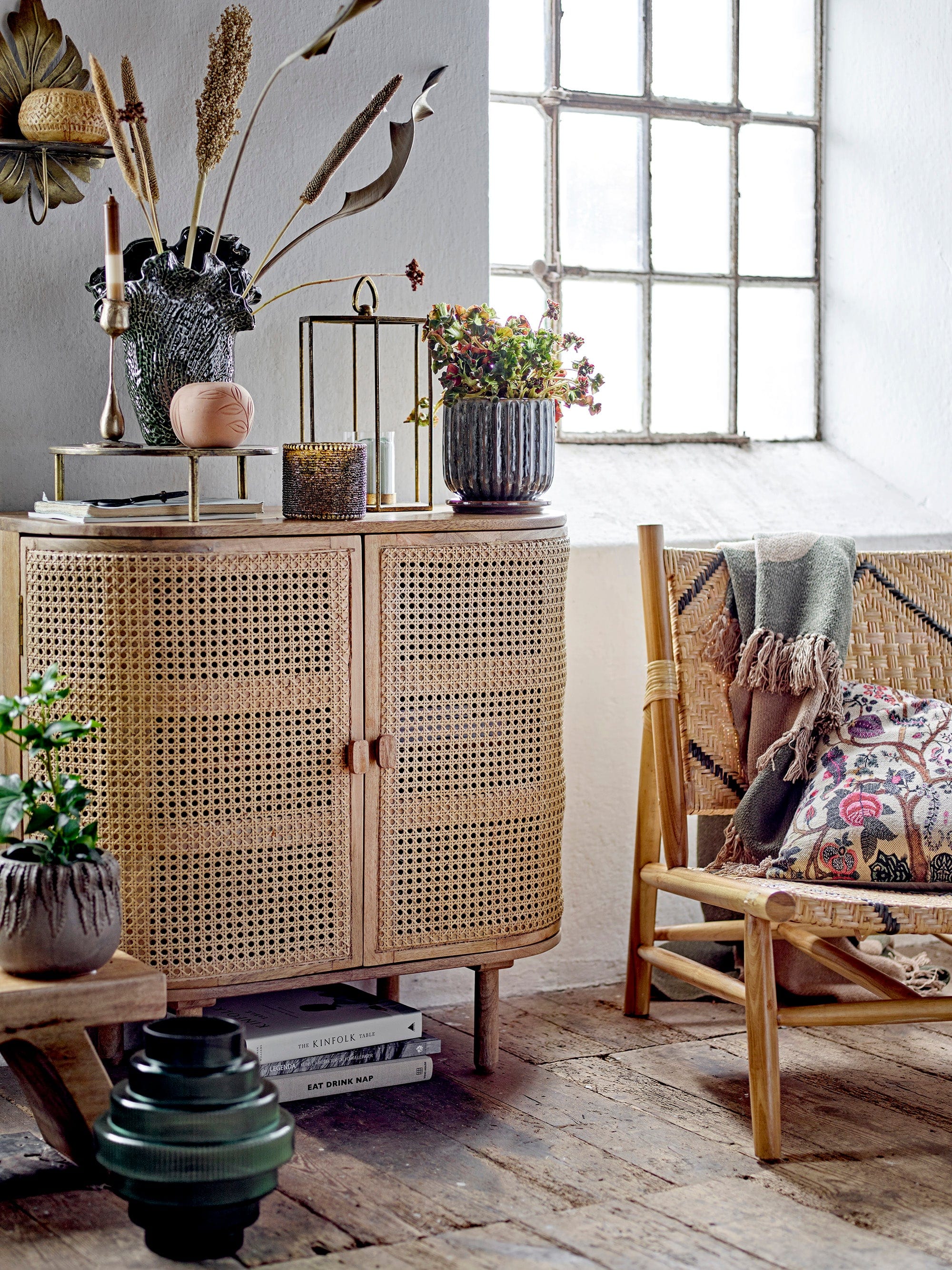 Ghiveci cu farfurie din ceramica, Drago Verde, Ø15,5xH16 cm (1)