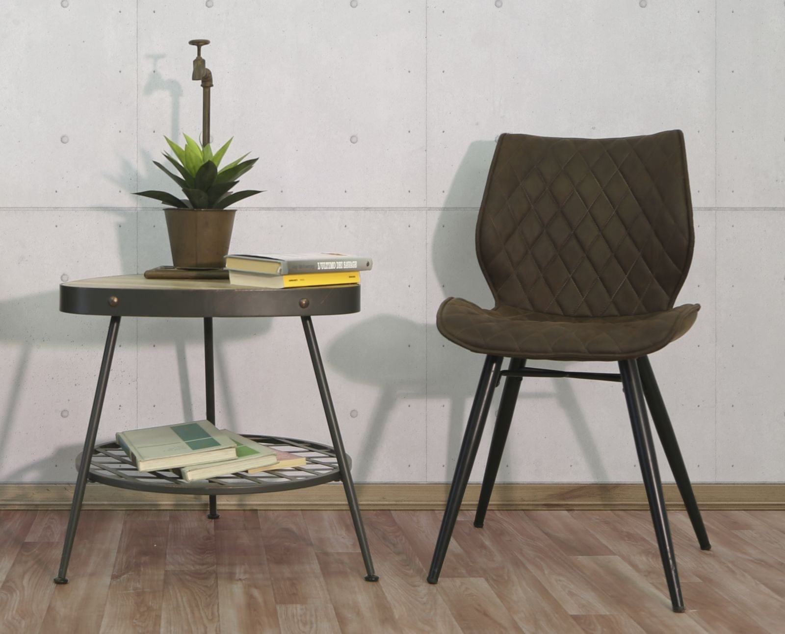 Mauro Ferretti Ghiveci decorativ cu suport din metal Singo Maro, l19xA15xH48 cm