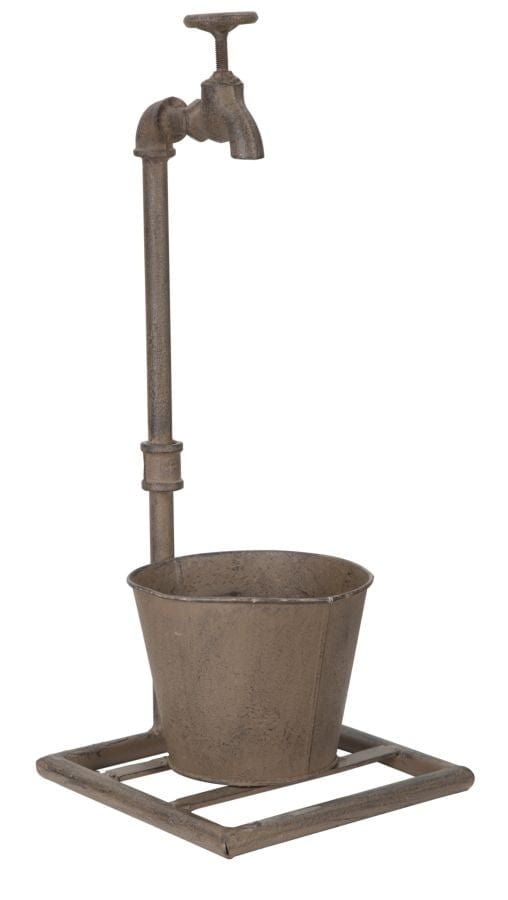 Mauro Ferretti Ghiveci decorativ cu suport din metal Singo Maro, l19xA15xH48 cm