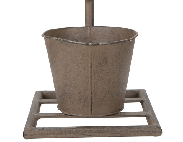 Mauro Ferretti Ghiveci decorativ cu suport din metal Singo Maro, l19xA15xH48 cm