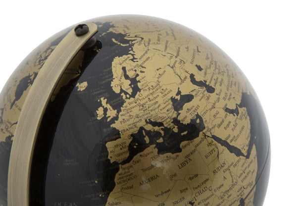 Mauro Ferretti Glob pamantesc din plastic si metal Mapamond Small Alama, Ø13xH17 cm