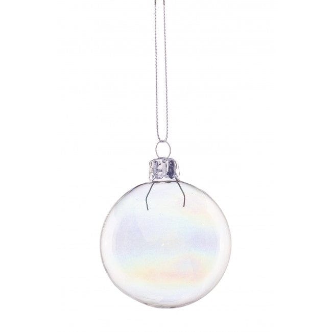 Glob pentru brad, din sticla Bubble Rainbow Multicolor, Ø6 cm
