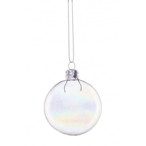 Glob pentru brad, din sticla Bubble Rainbow Multicolor, Ø6 cm