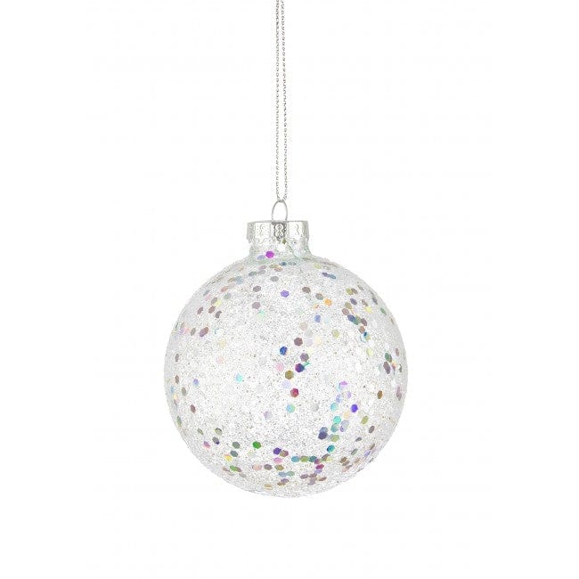 Glob pentru brad, din sticla Meteora Multicolor, Ø8 cm