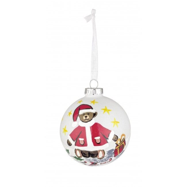 Glob pentru brad, din sticla Teddy Santa Multicolor, Ø8 cm