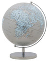 Glob pamantesc din plastic si metal Mapamond Big Argintiu, Ø25xH34 cm (2)