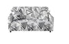 BFSummer Husa elastica canapea + 1 fata perna, Sketch B206 Alb / Negru-Canapea 3 locuri