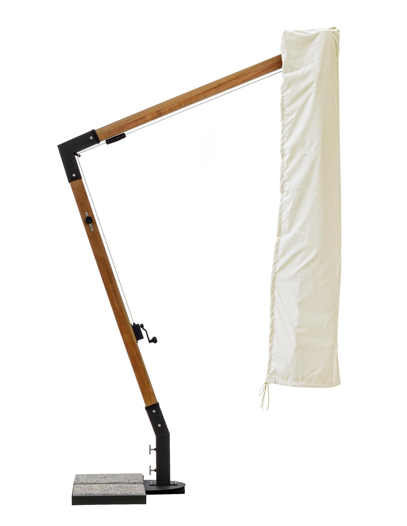 Husa protectie pentru umbrela gradina, Capua Small Ivoir, l53xH260 cm