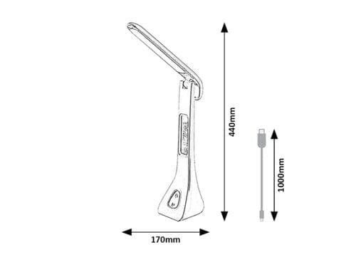 Lampa de birou Amato 74041 Negru / Alb (6)
