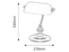 Lampa de birou Bank 4037 Gri / Alb (1)