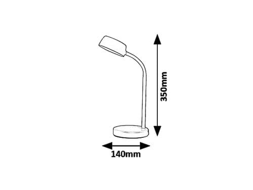 Lampa de birou Berry 6780 Albastru (1)