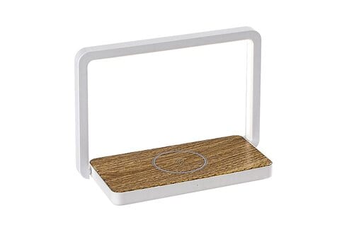 Lampa de birou Buldus 76005 Stejar / Alb Mat