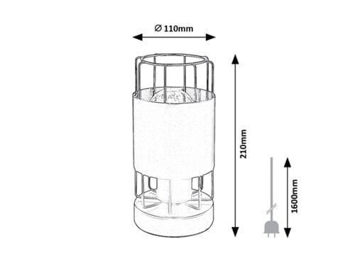 RabaLux Lampa de birou Dimitri 3124 Negru
