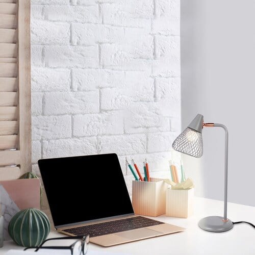 RabaLux Lampa de birou Fanny 3182 Gri / Cupru