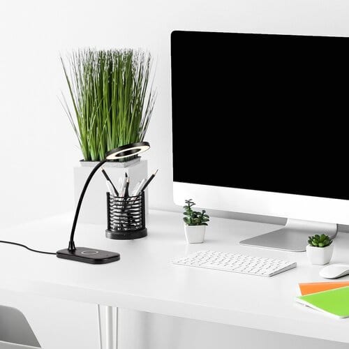 RabaLux Lampa de birou Hardin 74013 Negru / Alb