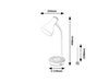 RabaLux Lampa de birou Mosley 74001 Alb Mat
