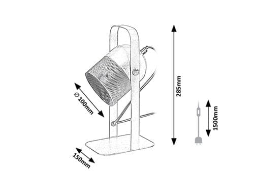 RabaLux Lampa de birou Ronnie 5254 Gri