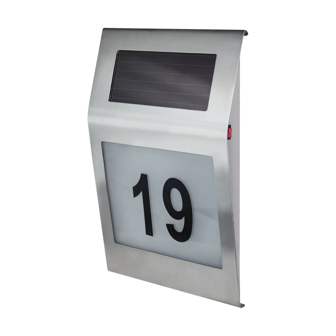 Lampa solara Numero LED Crom