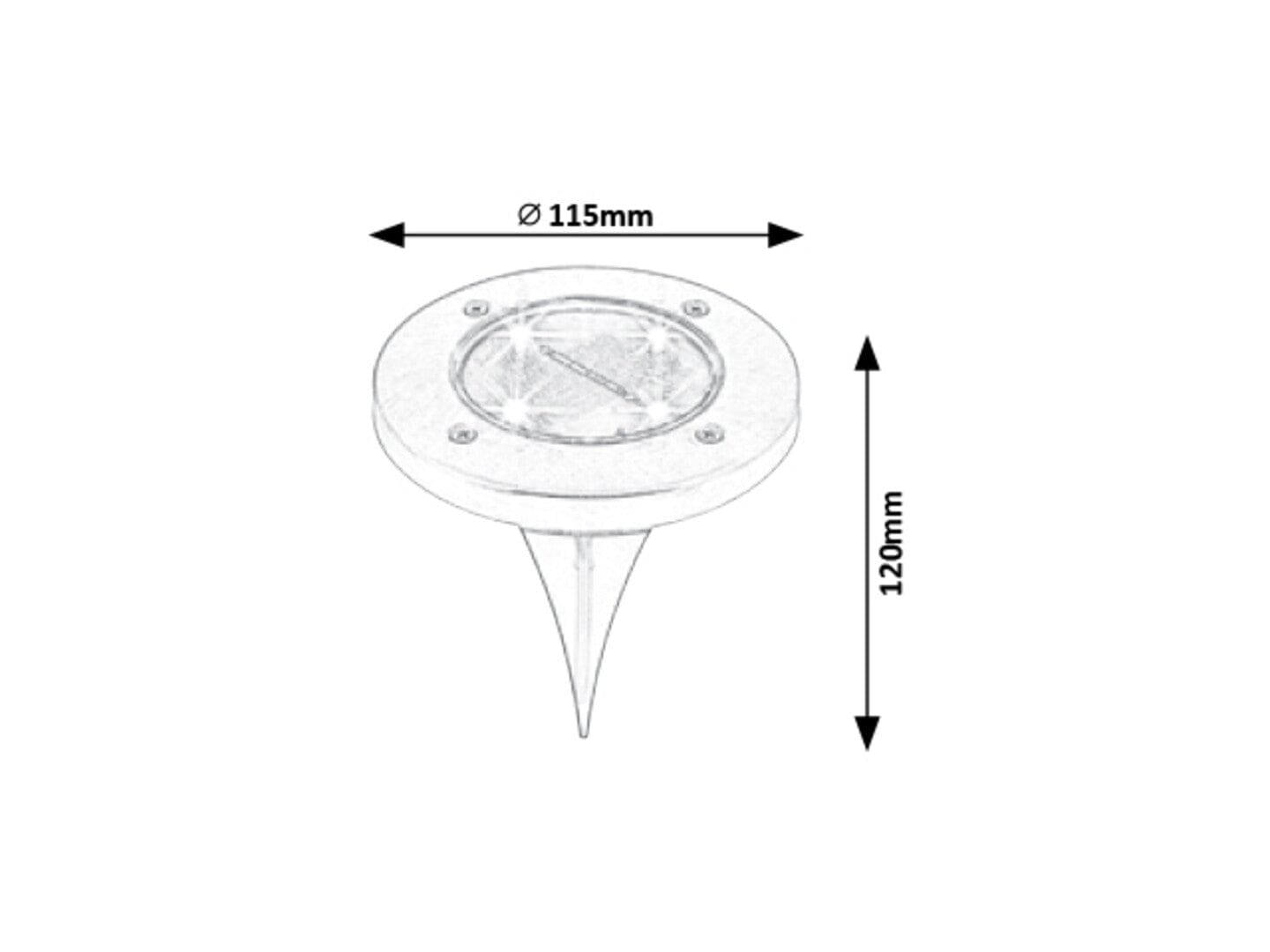RabaLux Lampadar Dannet 7975 Negru