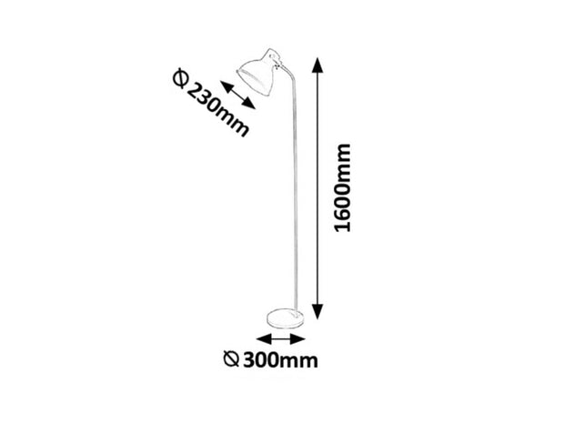 RabaLux Lampadar Derek 4329 Gri