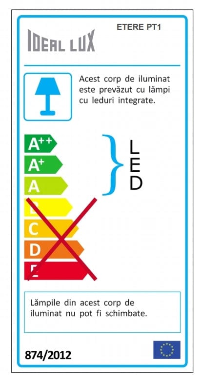 IdealLux Lampadar Etere PT1 Anthracite