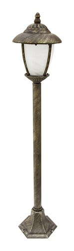 Lampadar exterior Madrid 8480 Auriu Antichizat / Alb