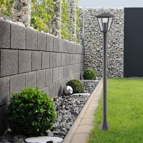 RabaLux Lampadar exterior Paravento 7150 Negru / Transparent