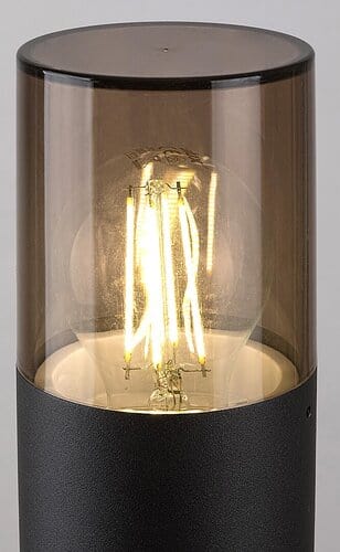 Lampadar exterior Teplice 7159 Negru Mat / Fumuriu (3)