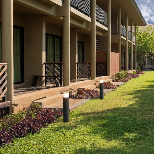 RabaLux Lampadar exterior Teplice 7159 Negru Mat / Fumuriu