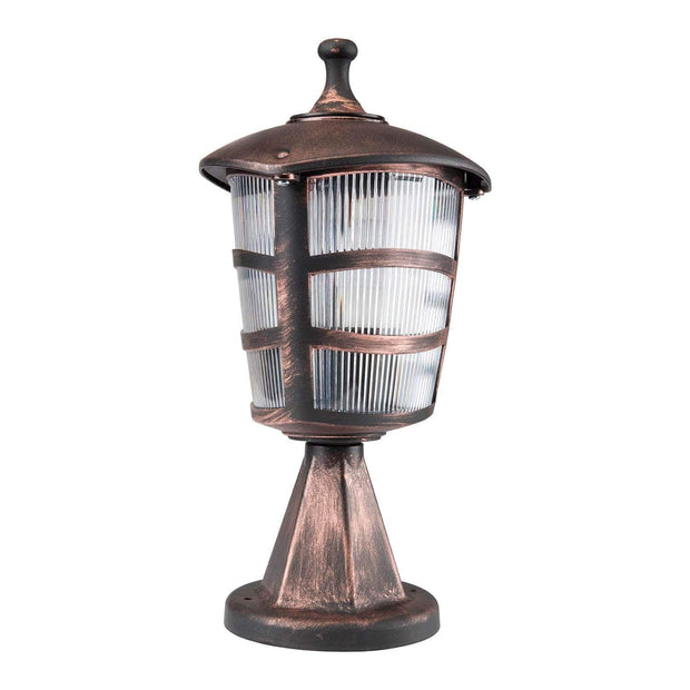 Lampadar exterior Ucgen Setustu Cupru Antichizat (2)