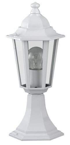 RabaLux Lampadar exterior Velence 8205 Alb / Transparent