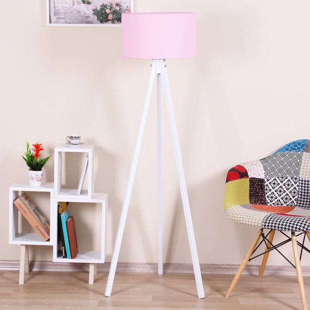 Lampadar Floor Roz / Alb