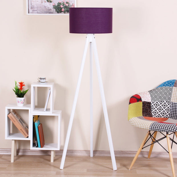 Lampadar Floor Violet / Alb