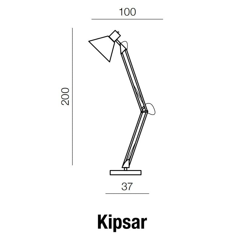Azzarddo Lampadar Kipsar Alb, AZ2367