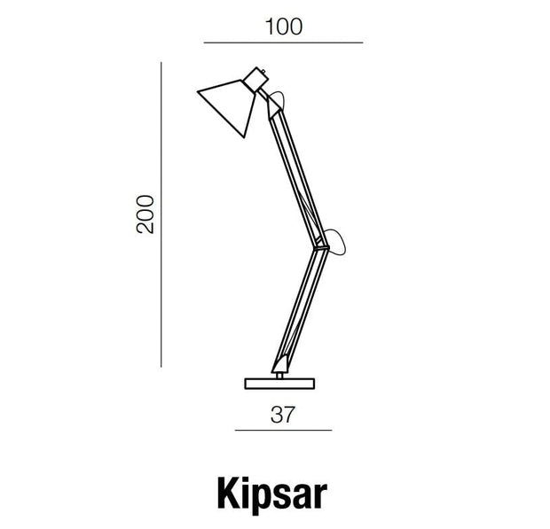 Azzarddo Lampadar Kipsar Alb, AZ2367