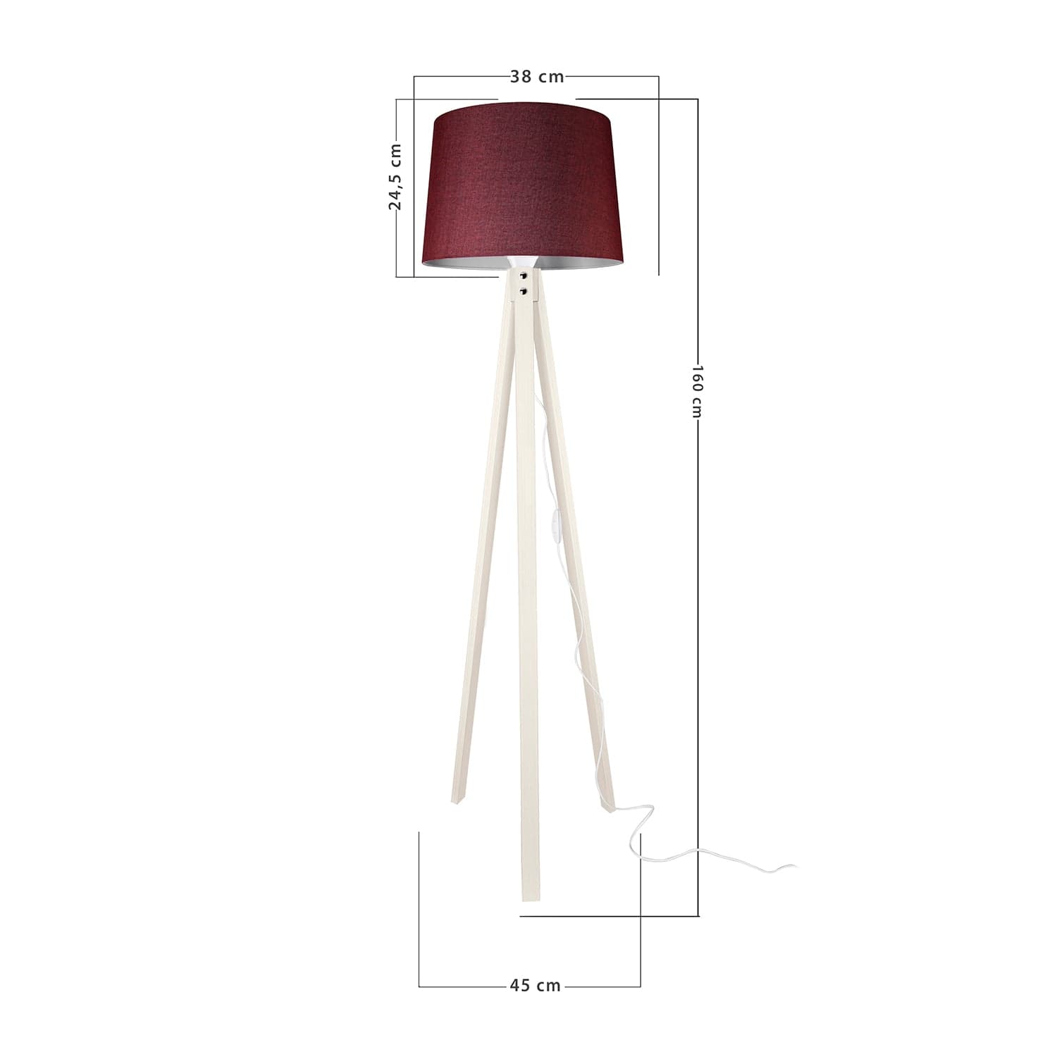 Lampadar Marko Bordeaux (3)