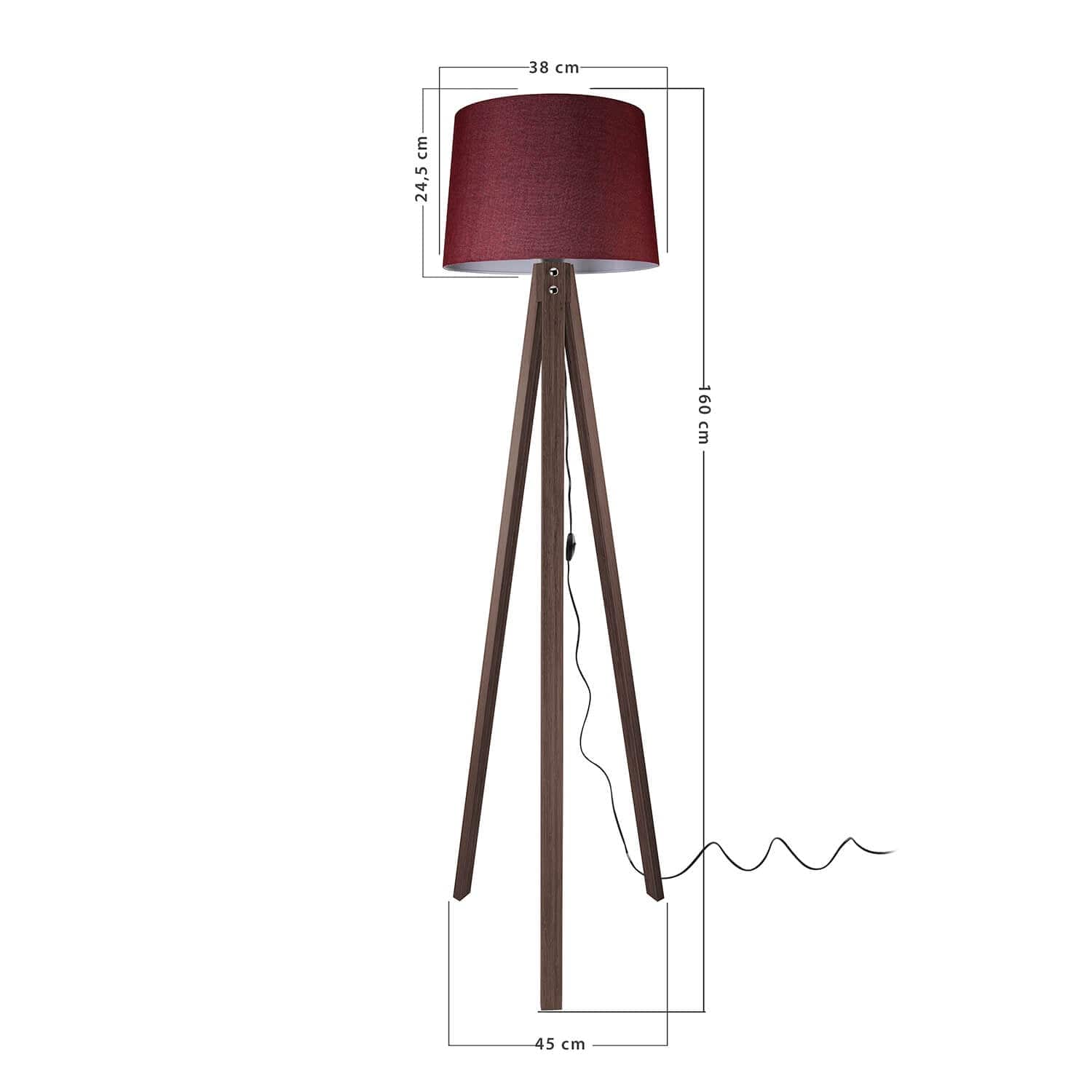 Lampadar Marko Bordeaux (3)