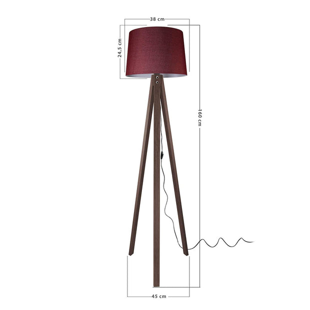 Lampadar Marko Bordeaux (3)