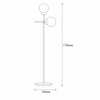 Lampadar Mudoni MR-955 Alb / Auriu Antichizat (5)