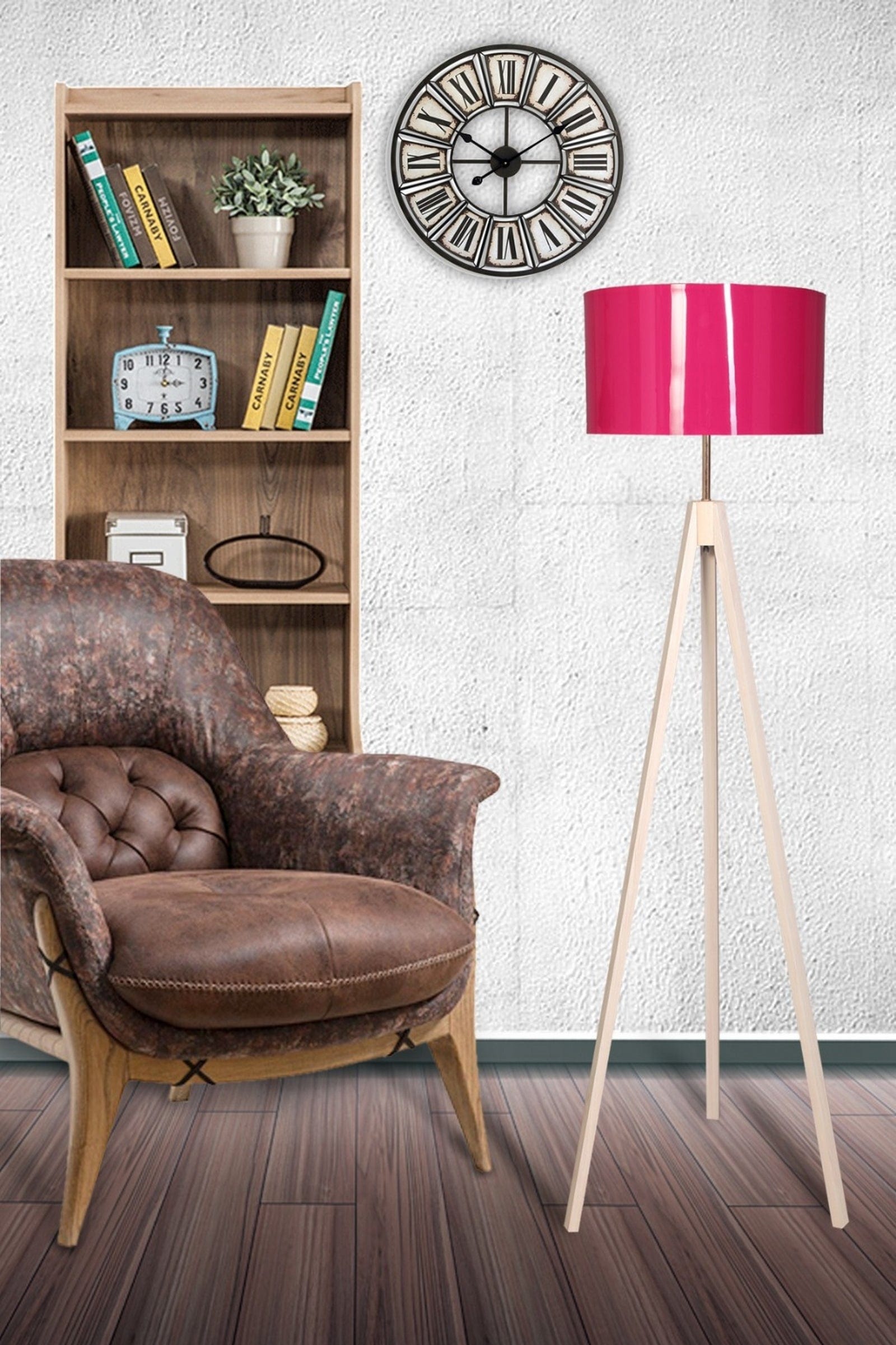 Lampadar Nesil Fucsia / Natural