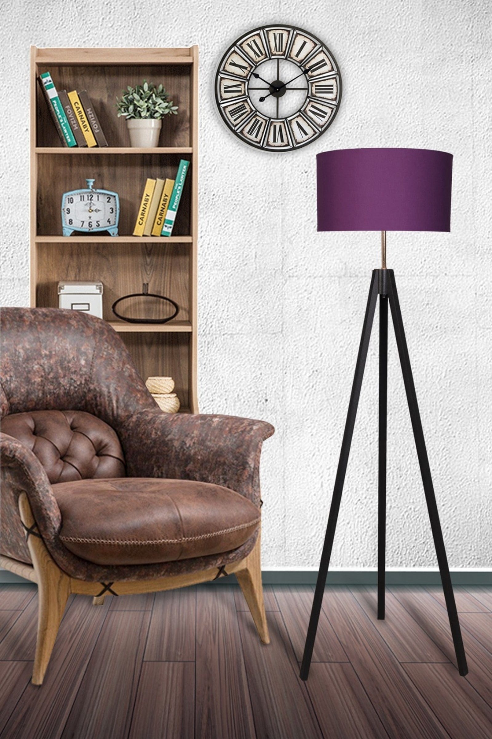 Lampadar Nesil Violet / Negru