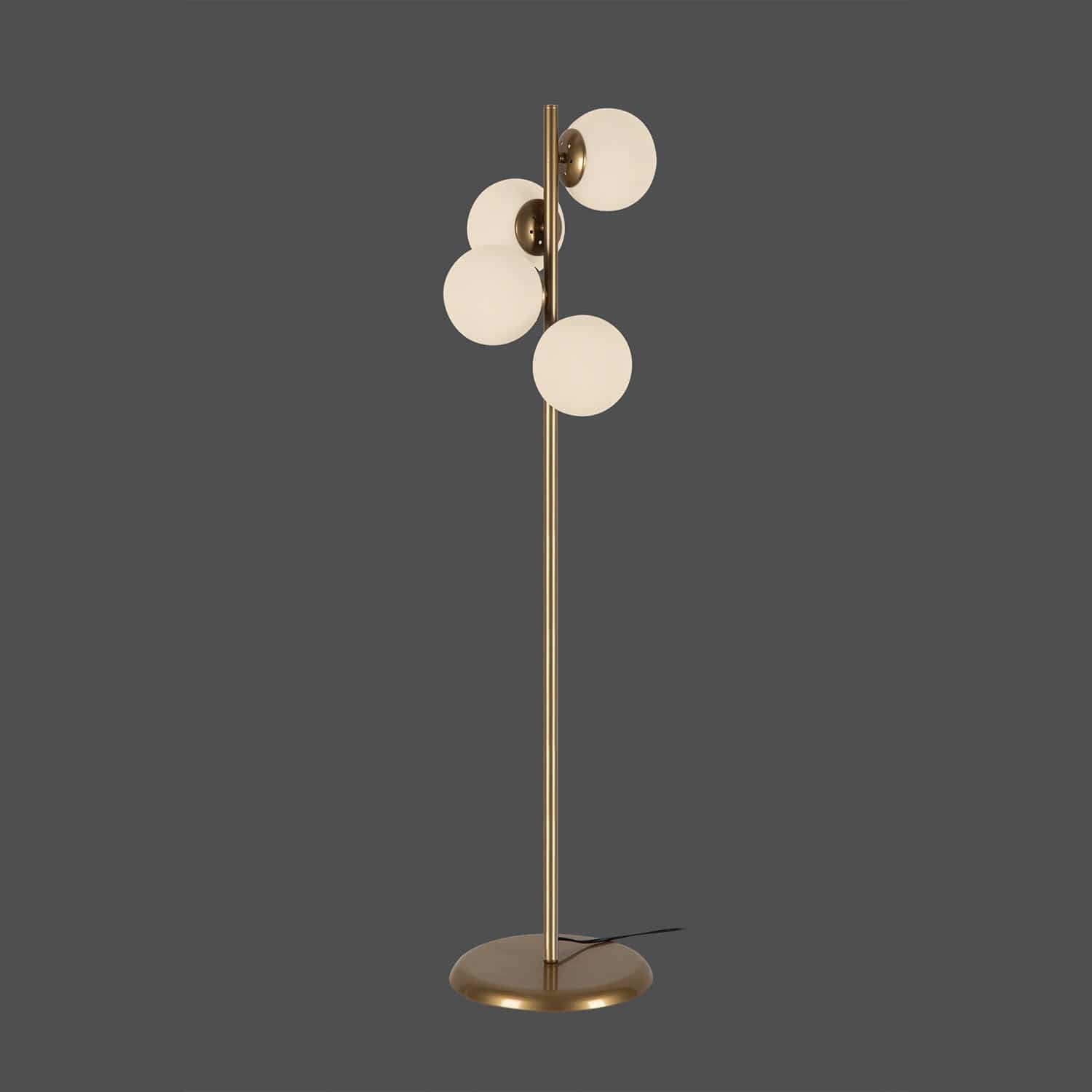 Lampadar Owl Auriu / Alb (2)