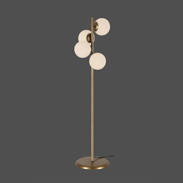 Lampadar Owl Auriu / Alb (2)