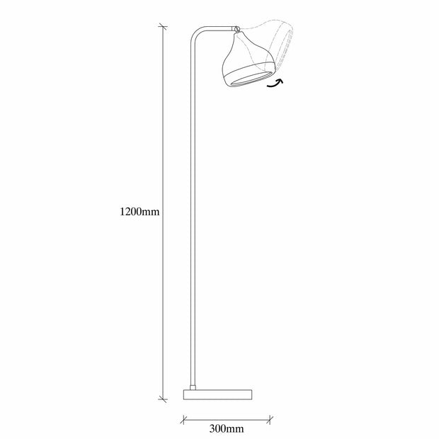 Lampadar Yildo 6911 Alb / Cupru (4)