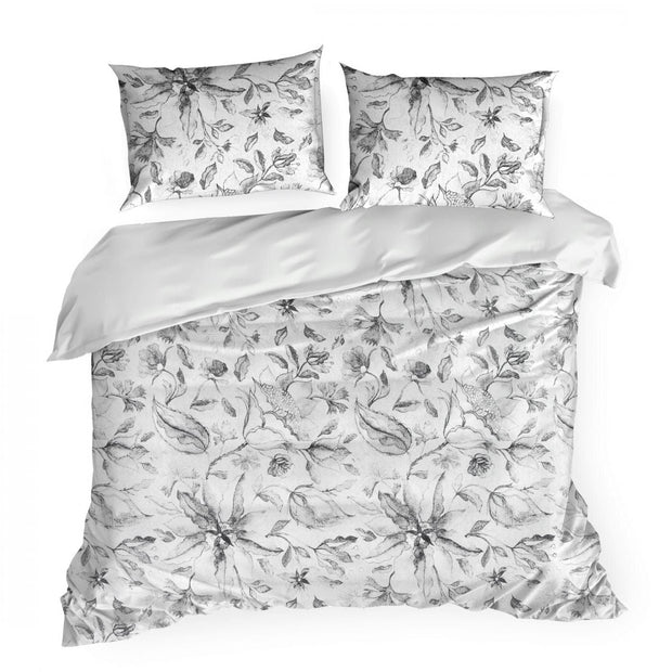 Lenjerie de pat din bumbac, Ada Argintiu & ERFRNY-BEDLINEN-ADA-SILVER