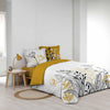 Lenjerie de pat din bumbac, Amelina Galben, 240 x 220 cm (2)