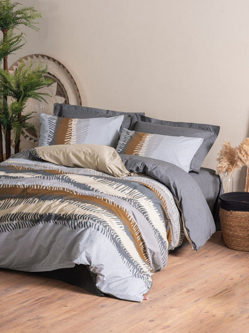 Asir Lenjerie de pat din bumbac, Asel Multicolor, 240 x 260 cm